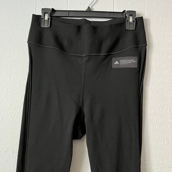 Adidas Leggings Women M Cropped Compression Acitvewear Yoga Gym Training Fitness - Picture 2 of 9